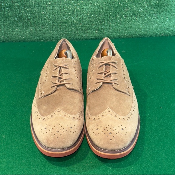 G.H. Bass & Co Tan Suede Walt Dress Shoes 2489-239 Men’s Size 11.5 - Picture 2 of 6